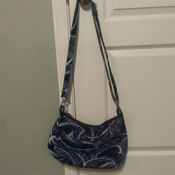 Vera Bradley Iconic Signature Indio Pattern Little Crossbody Hipster Bag - Picture 3 of 16